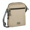 Umhängetasche CAMEL ACTIVE "Terra", Damen, Gr. B/H/T: 18cm x 22cm x 6cm, beige (natur), Polyester, Taschen, aus recyceltem Nylon und voluminös aufgesetzten Taschen