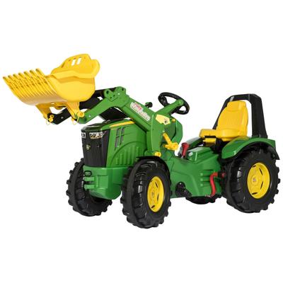 Trettraktor ROLLY TOYS "rollyX-Trac Premium John Deere 8400R", grün, Tretfahrzeuge, KinderB:91cm H:56,5cm T:154cm, Kunststoff, inkl. rollyTrac Lader und Zweigangschaltung, B:91cm H:56,5cm T:154cm