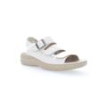 Wide Width Women's Breezy Walker Sandal by Propet in White Onyx (Size 9 W)