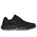 Skechers Men's Dynamite AT Sneaker | Size 8.5 Wide | Black | Leather/Synthetic/Textile