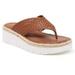 Nine West Shoes | Nine West Santo Platform Flip Flop Sandals, Size 7 | Color: Brown | Size: 7