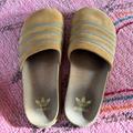 Adidas Shoes | Men’s Adidas Suede Slippers 11 | Color: Tan | Size: 11