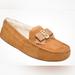 Michael Kors Shoes | Michael Kors Erica Fur/Suede/Canvas Slipper Loafer Moccasins | Color: Brown | Size: 7.5