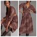 Anthropologie Dresses | Anthropologie Rana Gill Cut Out Leopard Print Midi Dress | Color: Black/Pink | Size: L