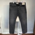 Madewell Jeans | Madewell Faded Black Slim Fit Authentic Flex Denim Jeans 34x32 Nwt | Color: Black/Gray | Size: 34