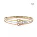 Coach Jewelry | Coach Interlocking Signature C Stone Bangle Bracelet Set | Color: Gold/Silver | Size: Os