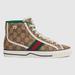 Gucci Shoes | Gucci Tennis 1977 High Top Sneakers | Color: Brown/Green | Size: 10