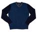 American Eagle Outfitters Sweaters | American Eagle Sweater Men's Long Sleeve V-Neck Pullover Blue Black Medium | Color: Black/Blue | Size: M