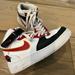 Nike Shoes | Custom Painted Nike Mid Air Force 1s. | Color: Black/White | Size: 6b