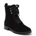 Kate Spade New York Shoes | Kate Spade New York Raegan Faux Shearling Combat Suede Black Boots New Size 9 | Color: Black | Size: 9