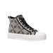 Michael Kors Shoes | Michael Kors Evy Empire Logo Jacquard High-Top Sneaker Natural/Black 9.5/10 Nib | Color: Black/White | Size: Various