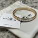 Coach Jewelry | Coach Bangle Bracelet Nwot | Color: Gold/Silver | Size: Os