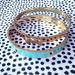 Kate Spade Jewelry | Kate Spade Bow & Spades Tiffany Blue Gold Bangle Set Two Bracelets Excellent Ec | Color: Gold/Green | Size: Os