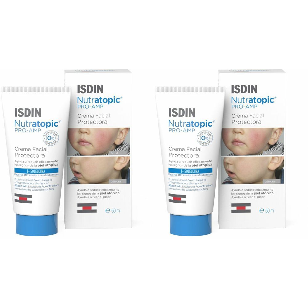 ISDIN Nutratopic® Pro-AMP Crema Facial Set da 2 2x50 ml