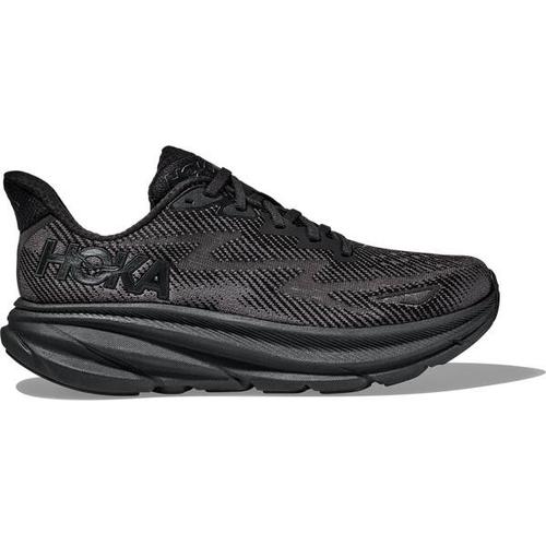 HOKA Herren Laufschuhe CLIFTON 9, Größe 47 ⅓ in Schwarz