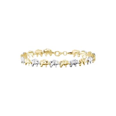 Armband FIRETTI "Schmuck Geschenk Gold 333 Armschmuck Armkette Goldarmband Elefant", gold (gelbgoldfarben, weißgoldfarben), Armbänder, Damen, Gelbgold 333 Image