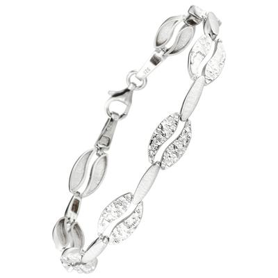 Armband JOBO, silber (silber 925), Armbänder, Damen, Silber 925 (Sterlingsilber), 925 Silber gehämmert