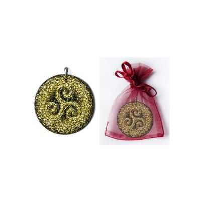 Amulett ADELIA´S "Amulett Anhänger" Schmuckanhänger Gr. keine ct, gelb Damen Amulette Triskelion - Spiritualität und Entwicklung