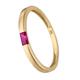 Goldring JOBO "Rubin-Ring" Fingerringe Gr. 52, Gelbgold 375, gelb (gelbgold 375) Damen Fingerringe