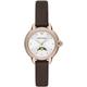 Quarzuhr EMPORIO ARMANI "AR11568" Armbanduhren rosegold (braun) Damen Quarzuhren Armbanduhr, Damenuhr, analog