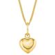 Kette mit Anhänger AMOR "Little Golden Heart, 2013969" Halsketten Gr. Gelbgold 375, Länge: 38 cm, goldfarben Mädchen Mädchenschmuck Made in Germany