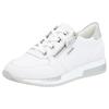 Keilsneaker REMONTE, Damen, Gr. 42, weiß (weiß, ice), Leder, sportlich, Schuhe Sneaker, Freizeitschuh, Halbschuh, Schnürschuh in schmaler Form