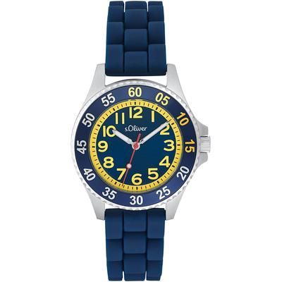 Quarzuhr S.OLIVER "2033506" Armbanduhren blau Kinder Kinderuhren
