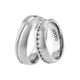 Trauring DOOSTI "Schmuck Geschenk TITAN Ehering Partnerring LIEBE" Fingerringe Gr. 66, ohne Zirkonia, Titan, 6 mm, grau (titanfarben) Trauringe