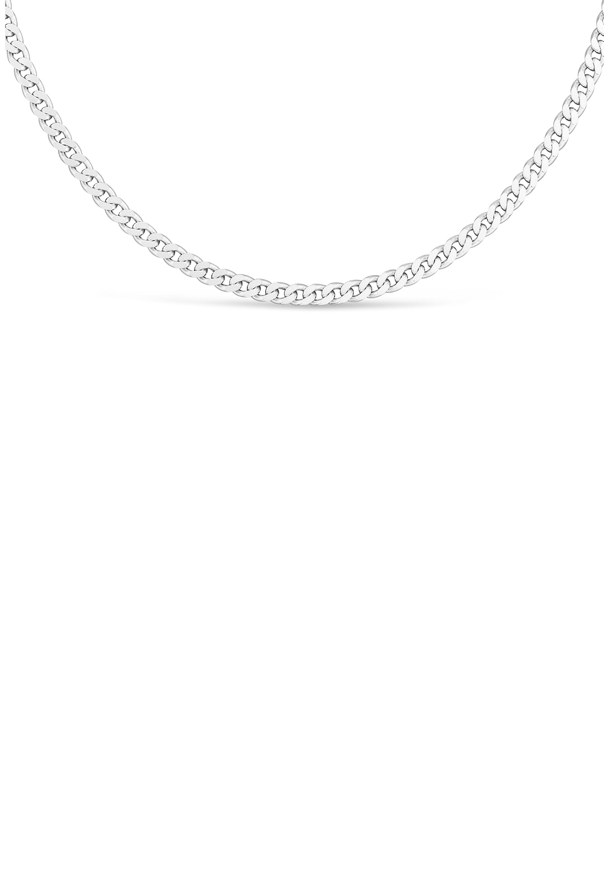Kette ohne Anhänger FIRETTI "Schmuck Geschenk Silber 925 Halsschmuck Halskette Panzerkette" Gr. 55, silber (silberfarben), Halsketten, Damen, 55, Silber 925 (Sterlingsilber), B: 4,7mm, Panzerkette, Made in Germany, B:4,7mm Image