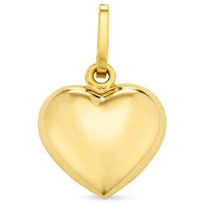 Herz-Anhänger FIRETTI "Schmuck Geschenk Gold 375 Halsschmuck Anhänger Herz", gold (gelbgoldfarben), Schmuckanhänger, Damen, Gelbgold 585, 0,46 g, Made in Germany
