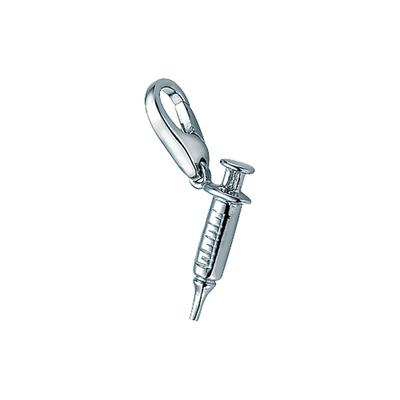 Charm-Einhänger "Spritze, Silber 925", silber, GIORGIO MARTELLO MILANO, Charms, Damen, Silber 925 (Sterlingsilber)