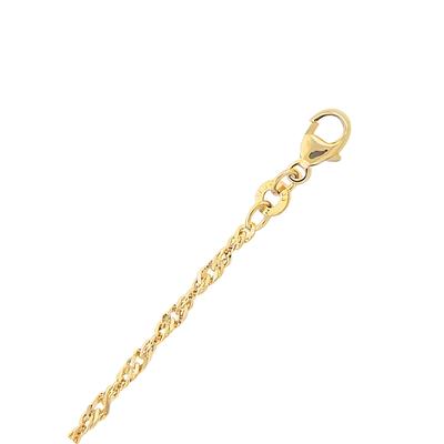 Goldkette ADELIA´S "Damen 333 Gold Singapur Halskette 45 cm Ø 2,4 mm", gold, Halsketten, Damen, 45, Gelbgold 333-Gold, Gelbgold 333, Gold, Goldschmuck für Damen Image