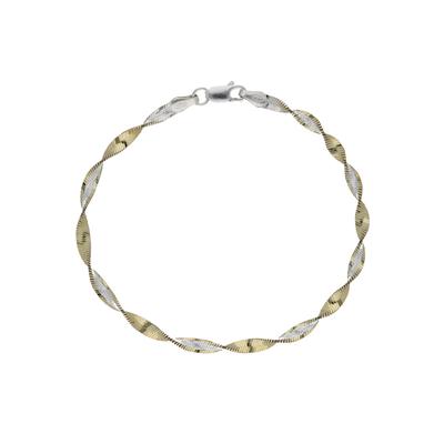 Armband FIRETTI "Schmuck Geschenk Silber 925 Armschmuck Armkette Fantasie", gold (silberfarben, gelbgoldfarben), Armbänder, Damen, Silber 925 (Sterlingsilber) Image