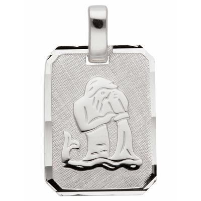 Ketten-Anhänger ADELIA´S "925 Silber Sternzeichen Anhänger Wassermann", silber, Schmuckanhänger, Damen, Damen, Wassermann, Silber 925 (Sterlingsilber), Silberschmuck für Damen & Herren