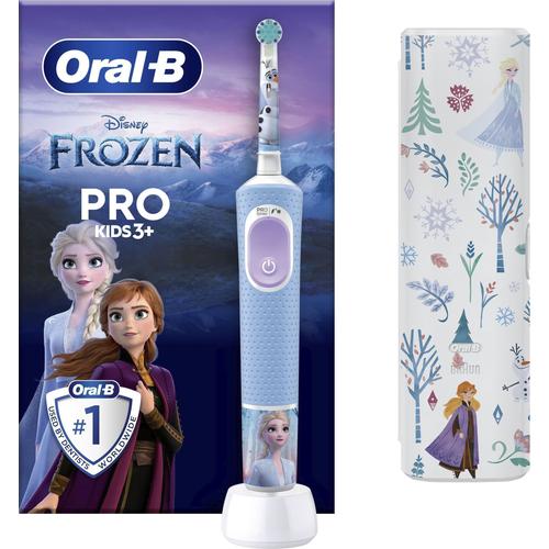 Elektrische Zahnbürste ORAL-B ""Pro Kids Frozen"", blau, Elektrozahnbürsten, für Kinder ab 3 Jahren