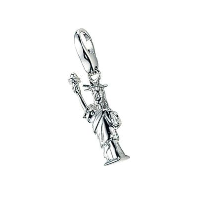 Charm-Einhänger "Freiheitsstatue, Silber 925", silber, GIORGIO MARTELLO MILANO, Charms, Damen, Silber 925 (Sterlingsilber)