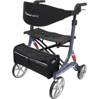 Rollator BESCOMEDICAL "Spring XL-Large", grau (graphitgrau), RollatorenB:71,5cm H:92cm T:71cm, Größe XL-L (Sitzhöhe 58cm