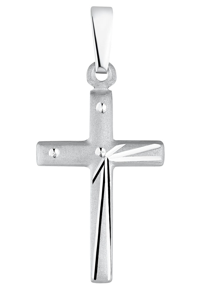 Kreuzanhänger AMOR "2013509, 2017513", silber (silberfarben), Schmuckanhänger, Damen, Silber 925 (Sterlingsilber), 0,6 g