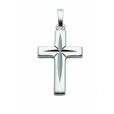 Ketten-Anhänger ADELIA´S "925 Silber Kreuz Anhänger", silber, Schmuckanhänger, Damen, Damen, Silber 925 (Sterlingsilber)