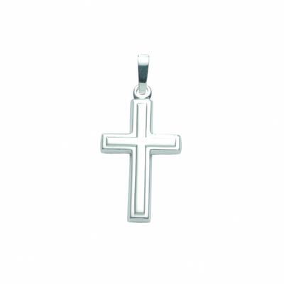 Ketten-Anhänger ADELIA´S "925 Silber Kreuz Anhänger", silber, Schmuckanhänger, Damen, Damen, Silber 925 (Sterlingsilber)