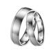 Trauring DOOSTI "Schmuck Geschenk Edelstahl Ehering Partnerring LIEBE" Fingerringe Gr. 56, mit Zirkonia, Edelstahl, 5 mm, silberfarben (edelstahlfarben, kristallweiß) Trauringe