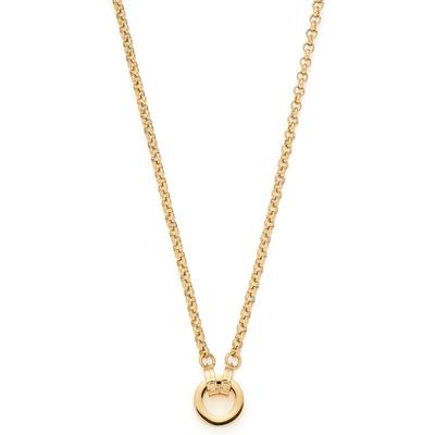 Charm-Kette LEONARDO "70 gold Paola Clip&Mix, 018389", gold (gelbgoldfarben), Halsketten, Damen, Edelstahl, L: 70cm B: 3,4mm, B:3,4mm Image