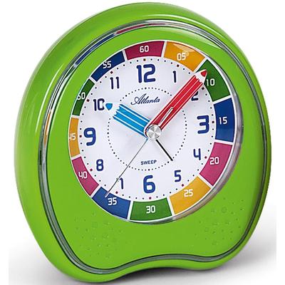 Kinderwecker ATLANTA "1953-6", grün, Wecker, Kinder, Quarzwecker, Lernwecker, Geschenkidee Image