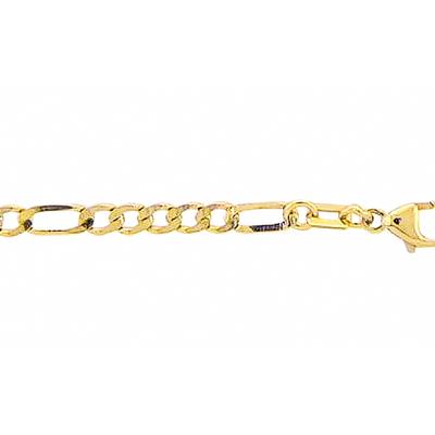 Goldkette ADELIA´S "333 Gold Figaro Halskette 50 cm Ø 3,3 mm", gold, Halsketten, Damen, 50, Gelbgold 333, Goldschmuck fü