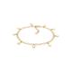 Armband ELLI "Ankerkette Astro Stern Symbol Trend 925er Silber" Armbänder Gr. 16 cm, ohne Stein, Silber 925 (Sterlingsilber), goldfarben (gold) Damen Armbänder