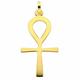 Kette mit Anhänger ADELIA´S "585 Gold Kreuz Lebenszeichen" Halsketten Gr. Gelbgold 585, goldfarben (gold) Damen Ketten mit Anhänger