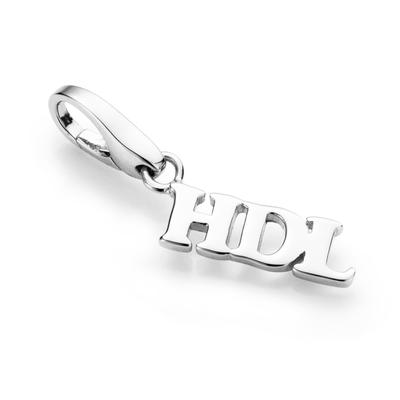 Charm-Einhänger "Schriftzug HDL, Silber 925", silber, GIORGIO MARTELLO MILANO, Charms, Damen, Silber 925 (Sterlingsilber)