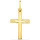 Kreuz-Anhänger FIRETTI "Schmuck Geschenk Gold 375 Halsschmuck Anhänger Halskette Kreuz" Schmuckanhänger Gr. Gelbgold 585, 0,31 g, gelb (gelbgoldfarben) Damen Anhänger