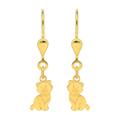 Paar Ohrhänger ADELIA´S "585 Gold Ohrringe Katze" Gr. Damen, Gelbgold 585, goldfarben (gold) Damen Ohrhänger