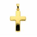 Kette mit Anhänger ADELIA´S "333 Gold Kreuz Anhänger" Halsketten Gr. Gelbgold 333, goldfarben (gold) Damen Ketten mit Anhänger Schmuckset - Set Halskette